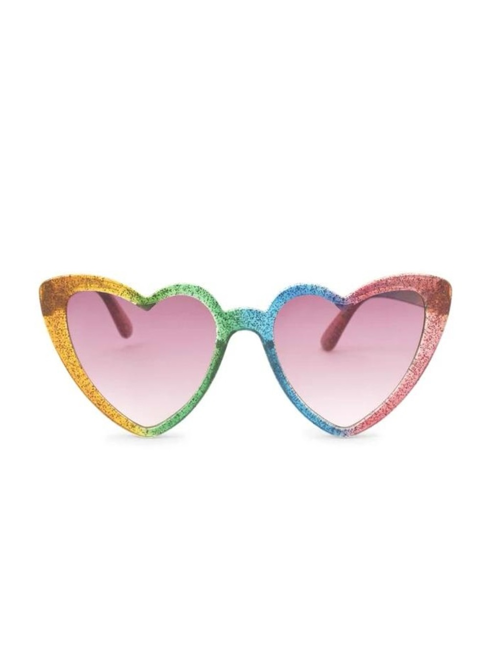 Ban.do Rainbow Glitter Heart Sunglasses - Pink Gradient Lenses taylor calm down